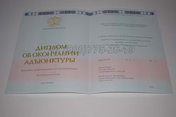 Диплом Адъюнктуры 2023г в Смоленске